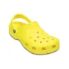 Klassische Crocs Beach Unisex-Sandalen in leuchtendem Gelb