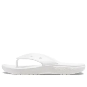 Klassische Crocs Flip Casual Zehentrenner, Unisex, Weiß