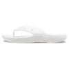 Klassische Crocs Flip Casual Zehentrenner, Unisex, Weiß