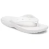 Klassische Crocs Flip Casual Zehentrenner, Unisex, Weiß