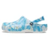 Klassische Duke-Print-Clogs „Blau-Weiß“