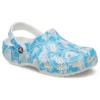 Klassische Duke-Print-Clogs „Blau-Weiß“