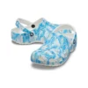 Klassische Duke-Print-Clogs „Blau-Weiß“