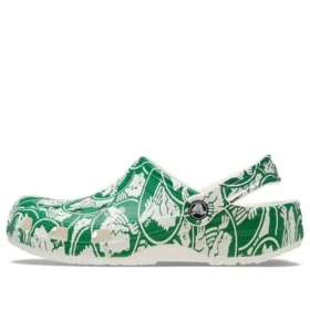 Klassische Duke-Print-Clogs „Grün“
