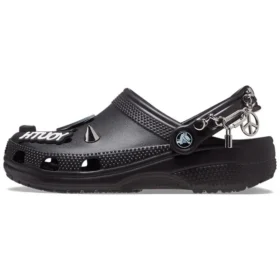 Klassische „Feel The Positivity“ Freizeit-Unisex-Sandalen in Schwarz