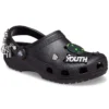 Klassische „Feel The Positivity“ Freizeit-Unisex-Sandalen in Schwarz