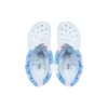 Klassische, gefütterte Neo-Puff-Stiefel „Tie-Dye Mineral Blue“