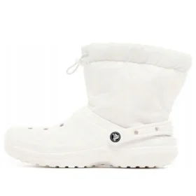 Klassische, gefütterte Neo-Puff-Stiefel „Weiß“