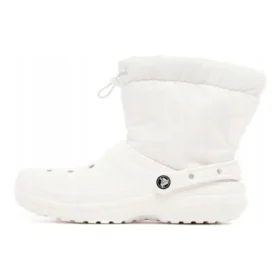 Klassische, gefütterte Neo-Puff-Stiefel „Weiß“