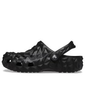 Klassische geometrische Clogs „Schwarz“