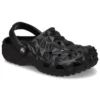 Klassische geometrische Clogs „Schwarz“