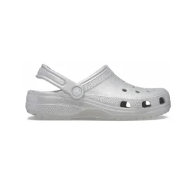 Klassische Glitter-Clogs „Silver“