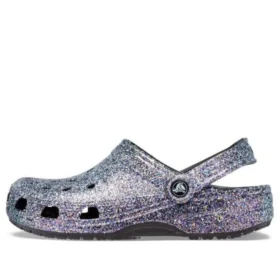 Klassische Glitter-Clogs „Silver Multi“