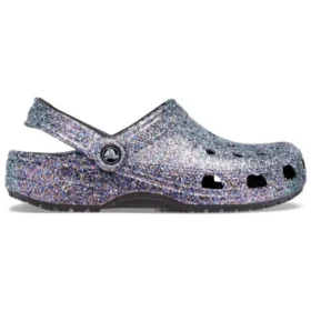 Klassische Glitter-Clogs „Silver Multi“