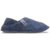 Klassische Hausschuhe mit weicher Sohle – Unisex-Hausschuhe in Blau