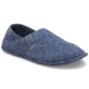 Klassische Hausschuhe mit weicher Sohle – Unisex-Hausschuhe in Blau