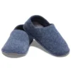 Klassische Hausschuhe mit weicher Sohle – Unisex-Hausschuhe in Blau
