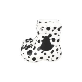 Klassische I AM Dalmatiner-Stiefel „White Black“