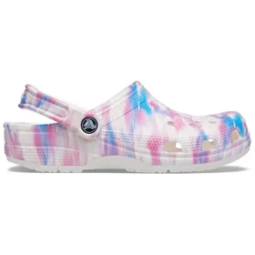 Klassische lässige Unisex-Sandalen in Weiß, Rosa und Blau „White Pink Blue“