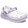 Klassische lässige Unisex-Sandalen in Weiß und Lila „White Purple“