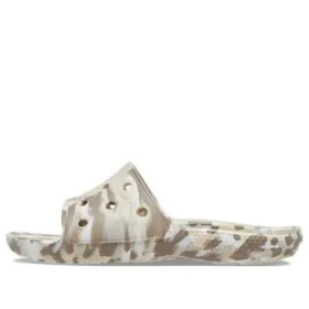 Klassische marmorierte Sandalen „White Brown“