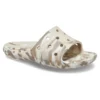 Klassische marmorierte Sandalen „White Brown“