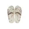 Klassische marmorierte Sandalen „White Brown“