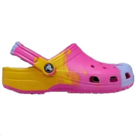 Klassische Ombré-Clogs „Pink Gelb Blau“