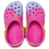Klassische Ombré-Clogs „Pink Gelb Blau“