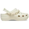 Klassische Platform Clogs „Bone“
