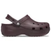 Klassische Platform Clogs „Dark Cherry“