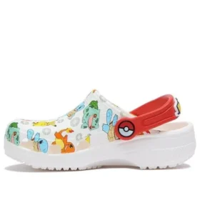 Klassische Pokémon-Clogs „Weiß-Rot“