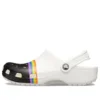 Klassische Rainbow-Pride-Clogs „Weiß Schwarz“