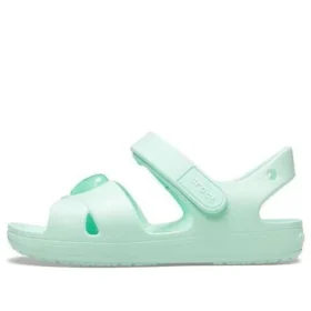 Klassische Sandalen mit Kreuzriemen „Mint Green“