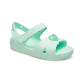 Klassische Sandalen mit Kreuzriemen „Mint Green“