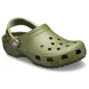 Klassische Unisex-Sandalen „Beach“ in Armeegrün
