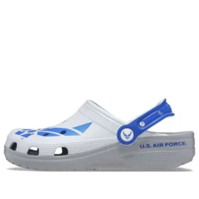 Klassische US-Air-Force-Clogs „Weiß-Blau-Grau“