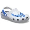 Klassische US-Air-Force-Clogs „Weiß-Blau-Grau“