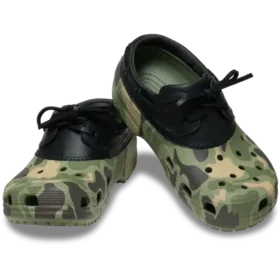 Klassischer Bootsschuh im Duck-Camo-Design