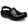 Klassischer Hochglanz-Clog „Black“