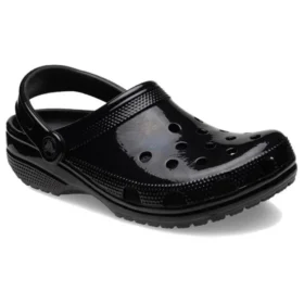 Klassischer Hochglanz-Clog „Black“