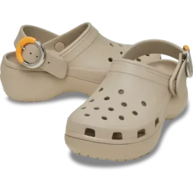 Klassischer Platform Clog mit getauchter Schnalle