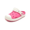 Kleine Crocs Outdoor-Sandalen mit flachem Absatz in Rosa