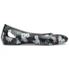 Larua Sandalen mit Aufdruck, Schwarz