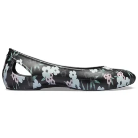 Larua Sandalen mit Aufdruck, Schwarz