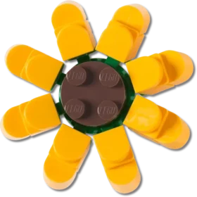 Lego®-Sonnenblumen-Jibbitz-Anstecker