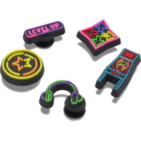 Level Up Gamer 5er-Pack Jibbitz-Anstecker