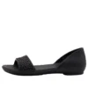Lina Embellished D’Orsay-Flache Schuhe „Schwarz“