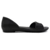 Lina Embellished D’Orsay-Flache Schuhe „Schwarz“