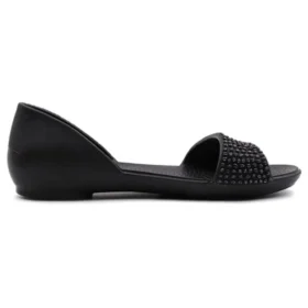 Lina Embellished D’Orsay-Flache Schuhe „Schwarz“